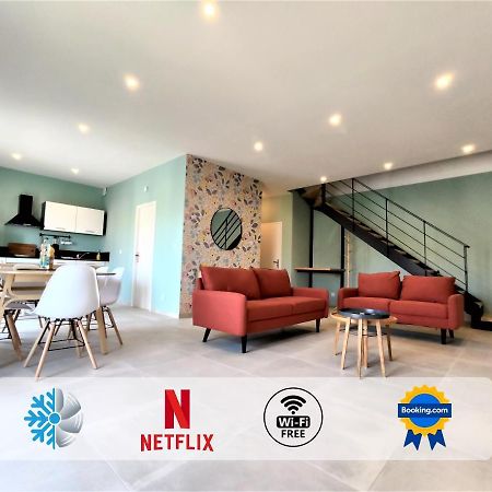 Colormix 3 Etoiles - 95M2 Plein Centre - Ensoleille Climatise Mèze Exterior foto